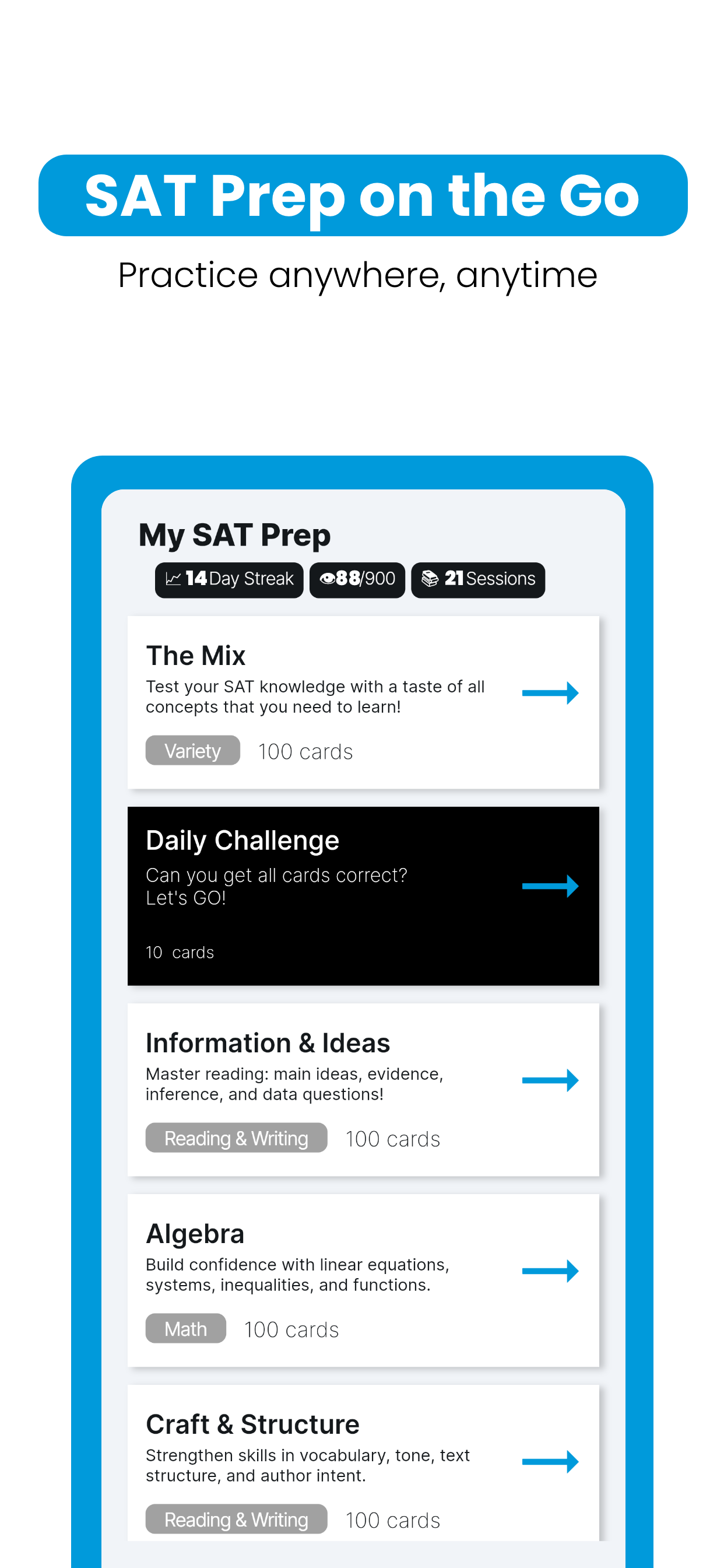 SAT Prep Flashcards Pro screenshot 2