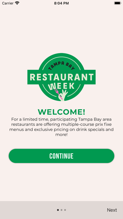 Tampa Bay Restaurant Week Screenshot
