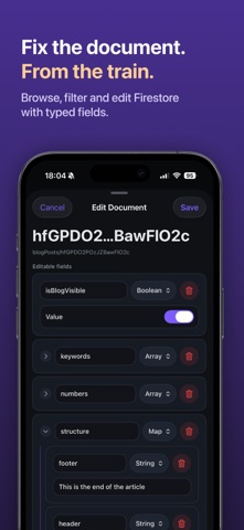 Firebase Console - Firedeck iPhone screenshot 4