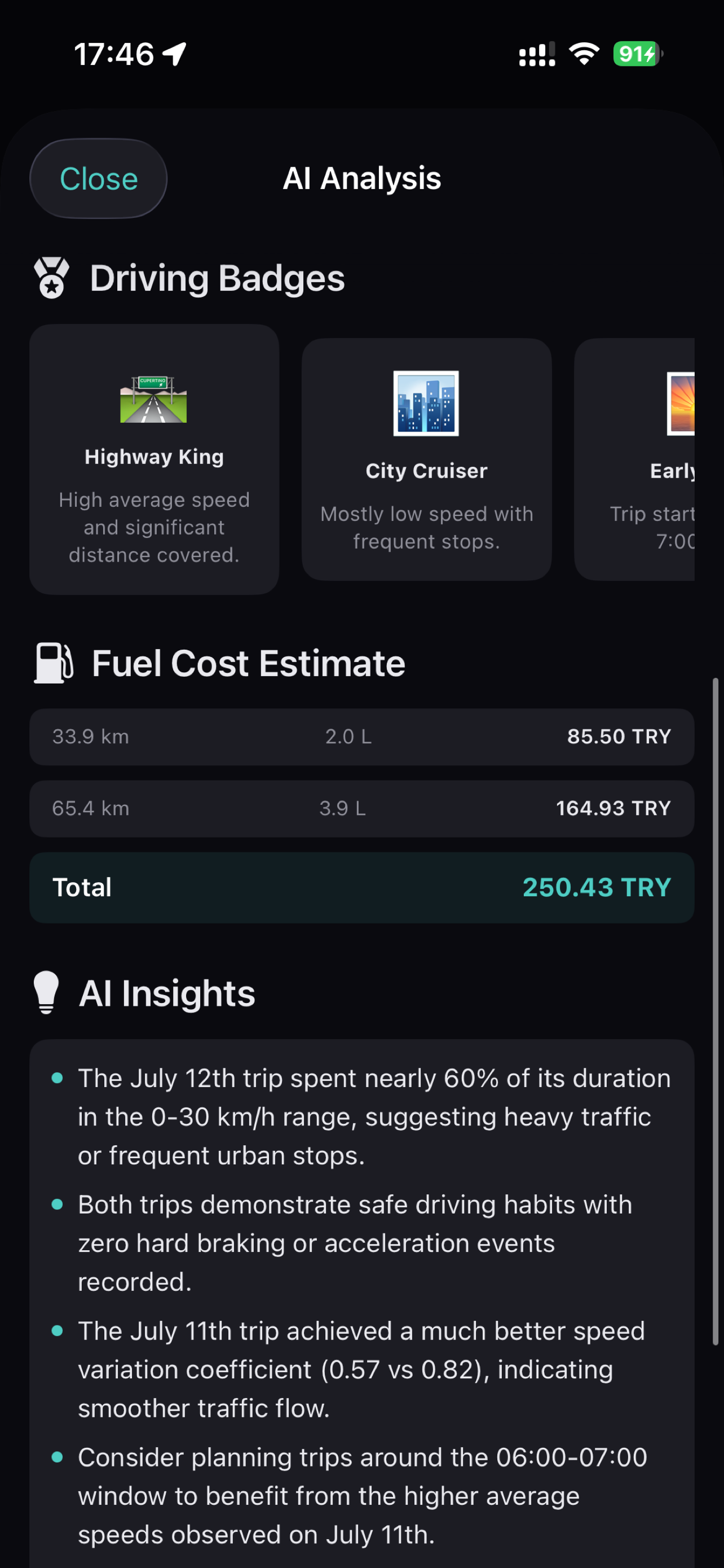 Speedometer: DriveGPSProof screenshot 8