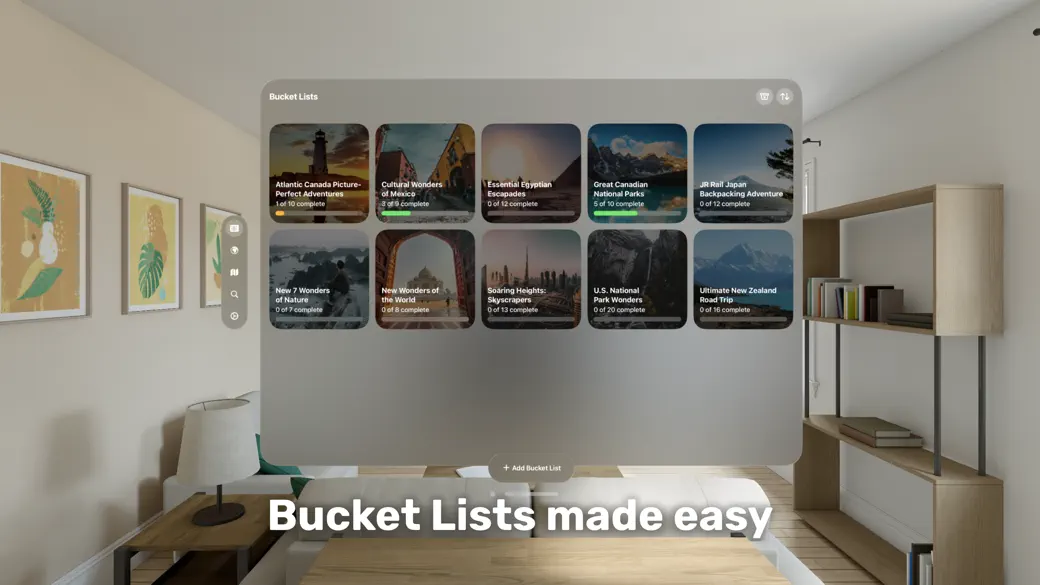Söka: AI Bucket List Generator screenshot 1