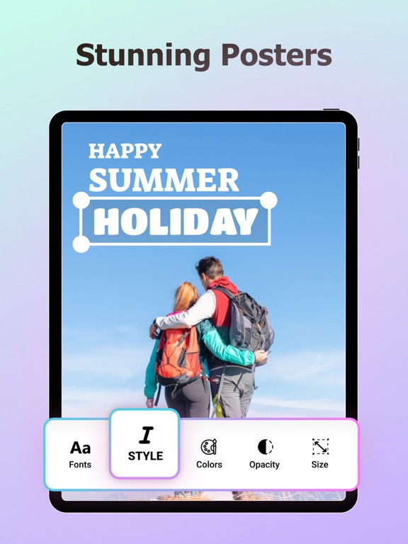 Flyer Maker - Make a Poster iPad screenshot 4 - Graphics & Design app