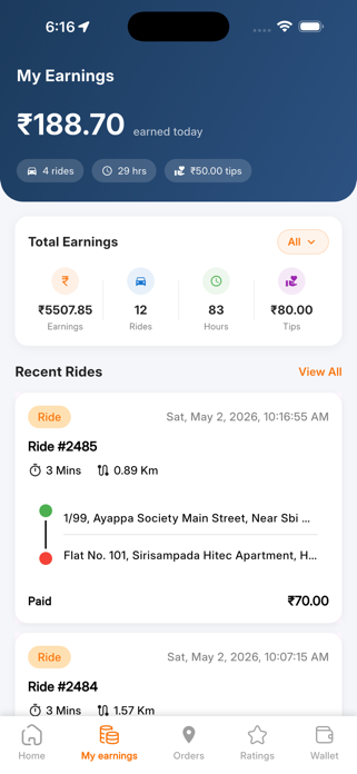 Yuva Ride Driver Screenshot 2 of 4