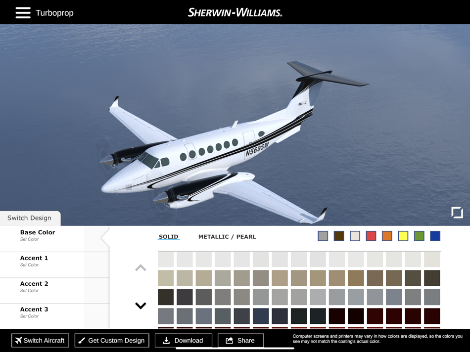 #3. SW Aircraft Color Visualizer (iOS) By: The Sherwin-Williams Company