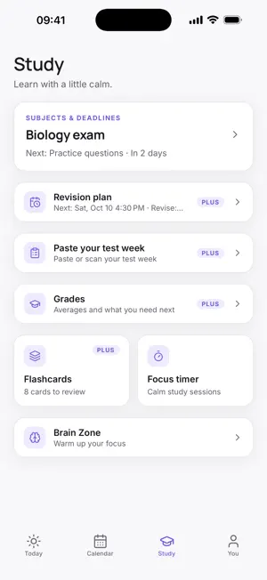 Calmly Student: Exam Planner screenshot 4