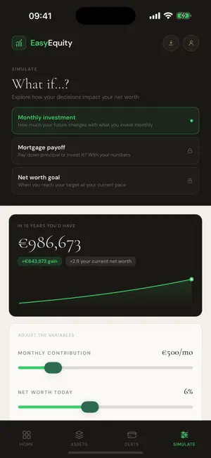 EasyEquity: Net Worth Tracker screenshot 4