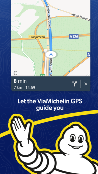 ViaMichelin GPS, Route Planner Screenshot