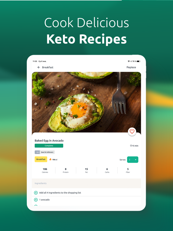 Screenshot #6 pour Keto Diet App - Macro Tracker
