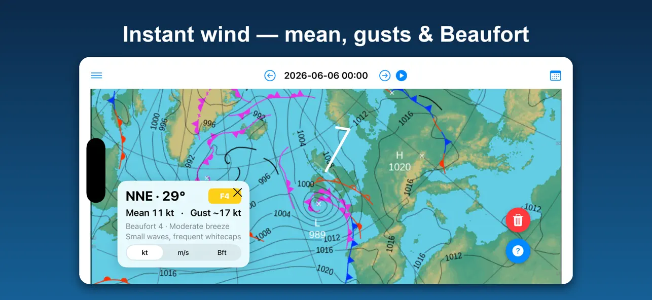 Screenshot #2 pour WindScope,Learn Weather Charts