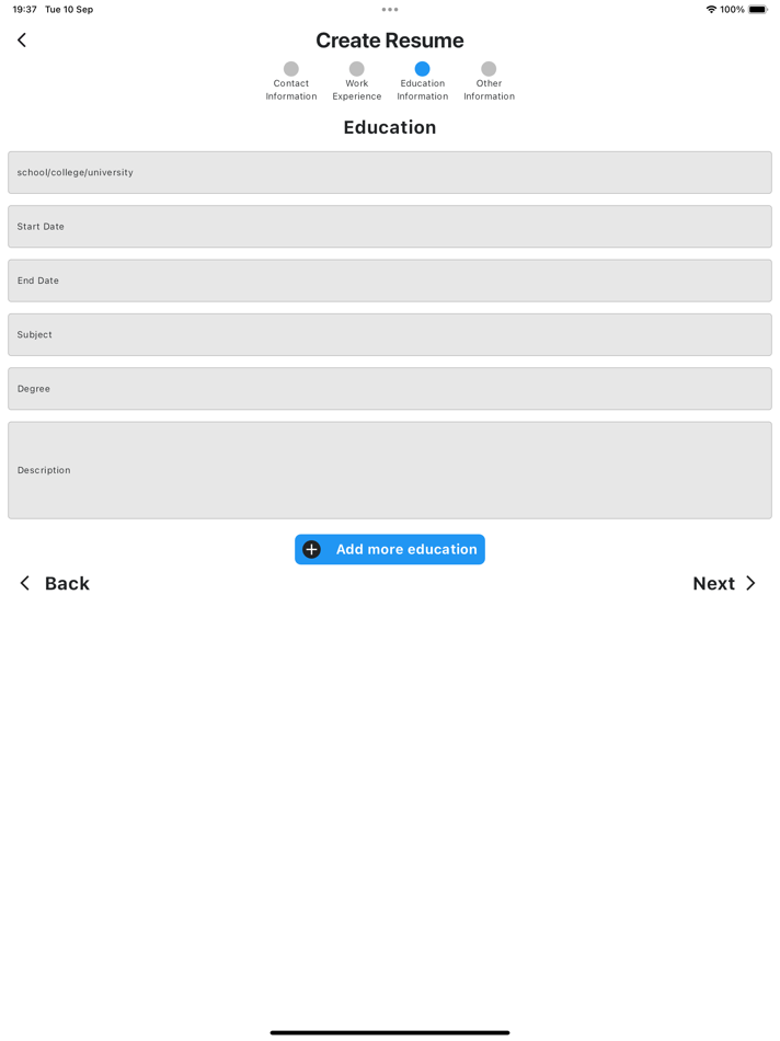 #3. ResuMend (iOS) 由: Waheed Khan