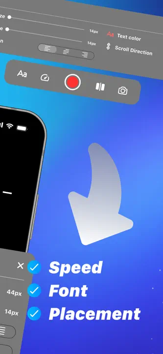 Teleprompter Appのスクリーンショット（6/9）