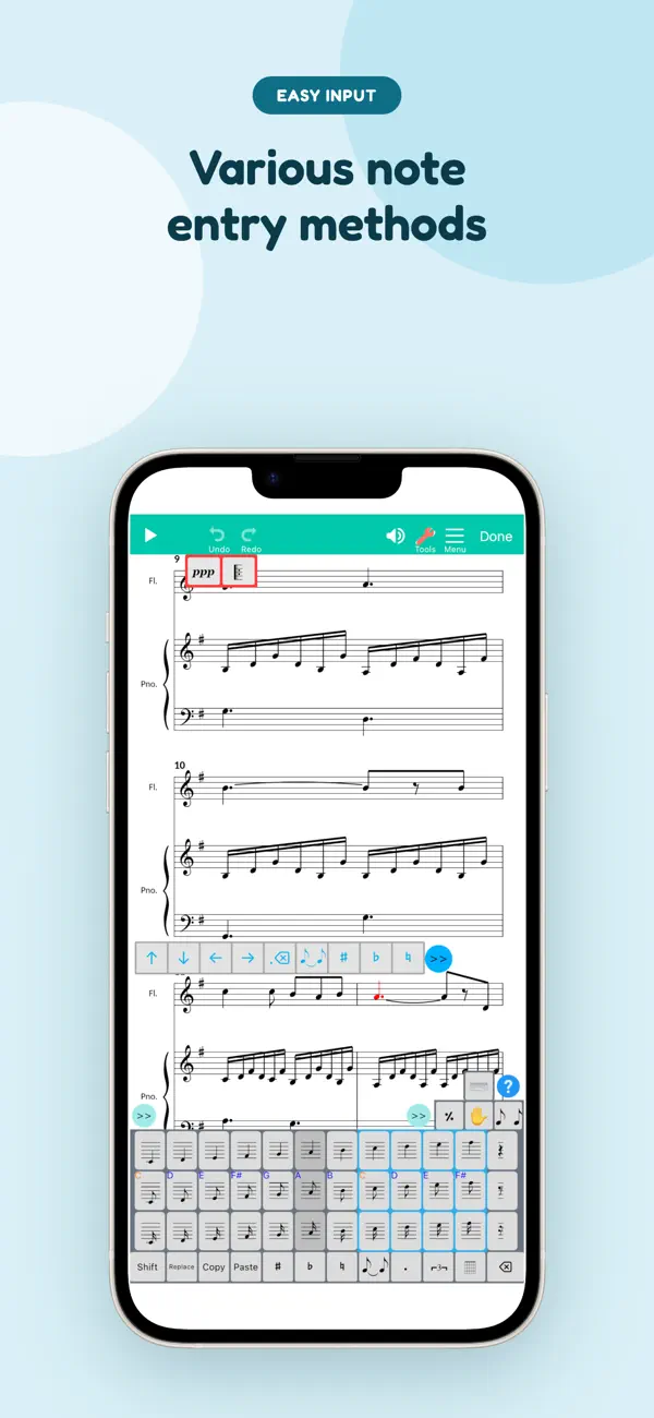Screenshot #3 pour Score Creator: compose music