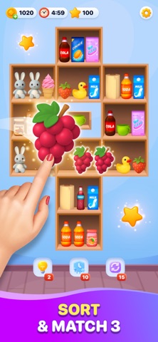 Tidy Shelf: Sort & Match Game iPhone screenshot