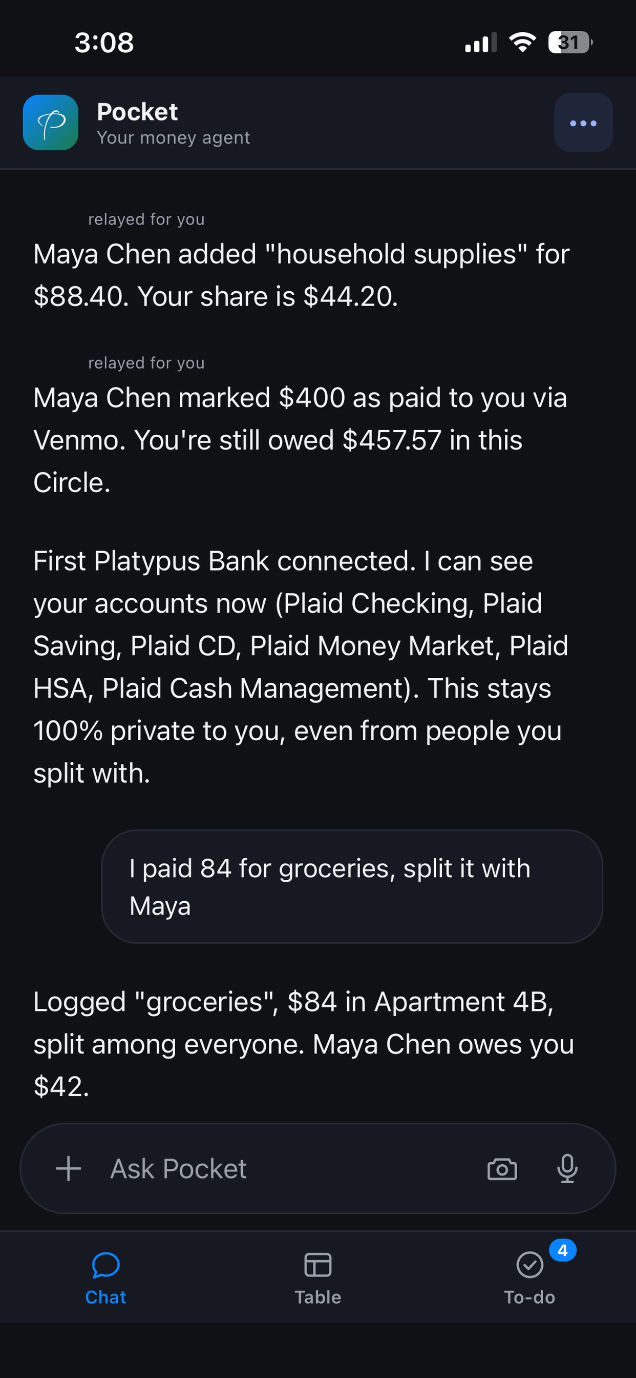 Screenshot 4 of PocketMoney: Money Agent
