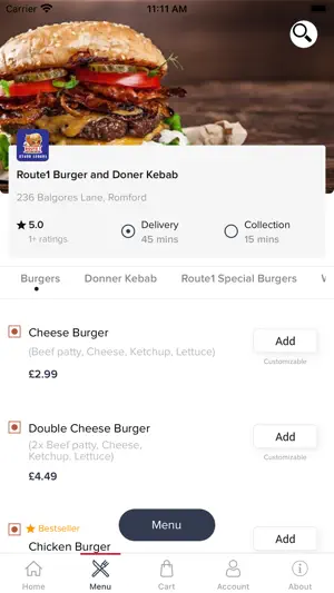 Route1 Burger and Doner Kebab screenshot 4