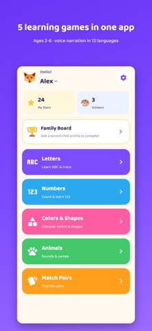 Preschool Games: ABC 123 Kids iPhone screenshot