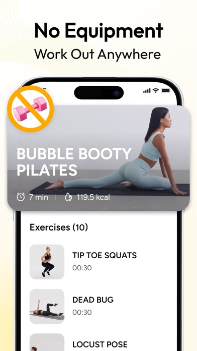 Pilates at Home, Wall Pilates Screenshot