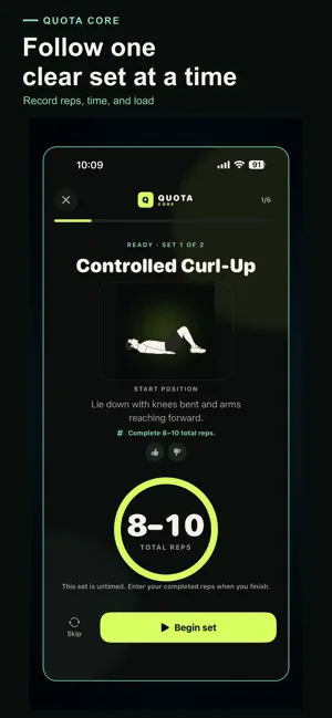 Quota Fitness: CORE screenshot 2