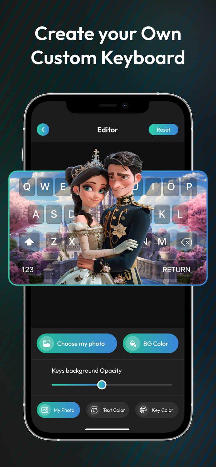 AI Photo Background Keyboard