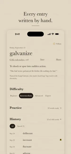Hapax: Word of the Day Widget screenshot 2