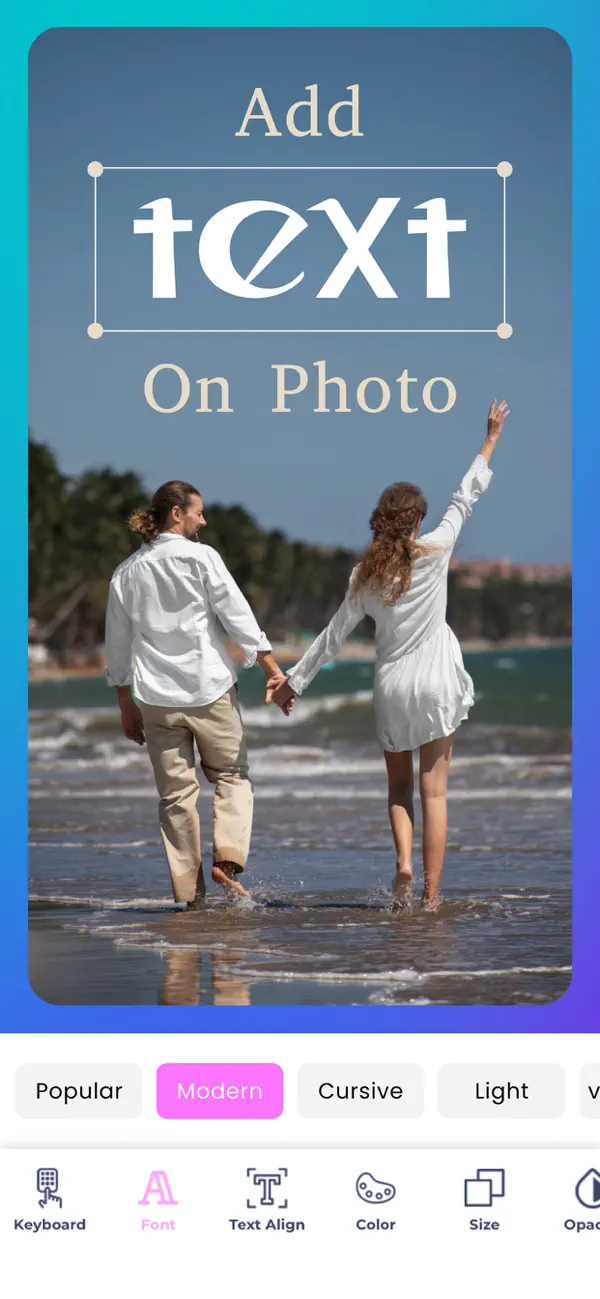Screenshot #3 pour Write On Photos & Quotes Maker