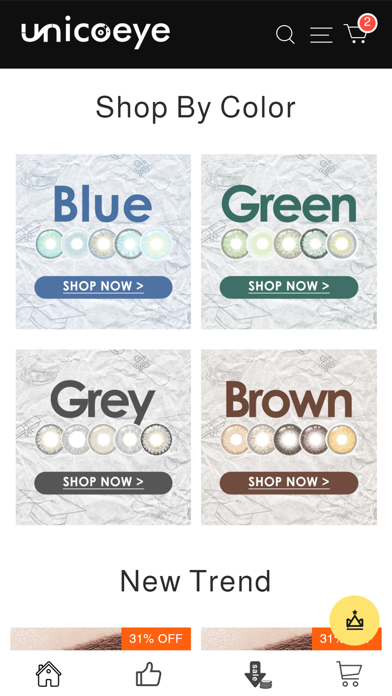 Shop Unico eye Store Screenshot