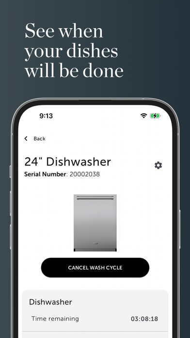 Sub-Zero Group Owner’s App Screenshot