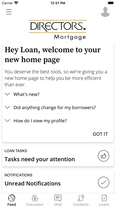 Directors Mortgage Mobile Screenshot