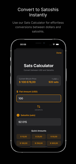 Bitcoin Stack Tracker Screenshot 7 of 7
