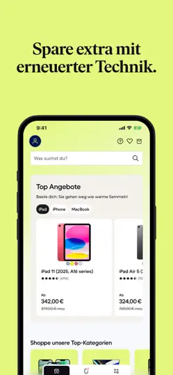 Screenshot von Back Market, Kaufen & Tauschen auf dem iPhone 1