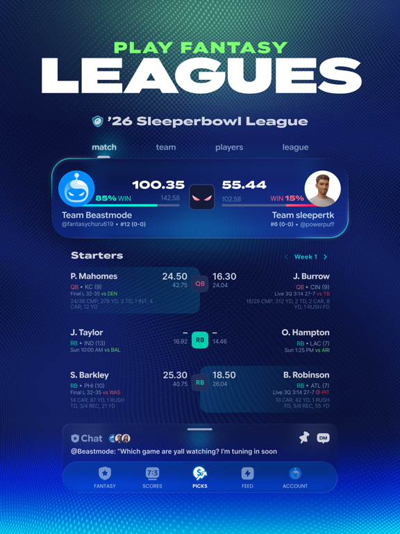 Sleeper - Fantasy Sports iPad screenshot 4