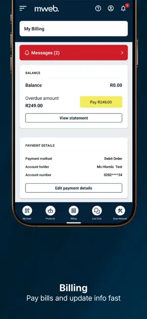 Mweb iPhone screenshot 3
