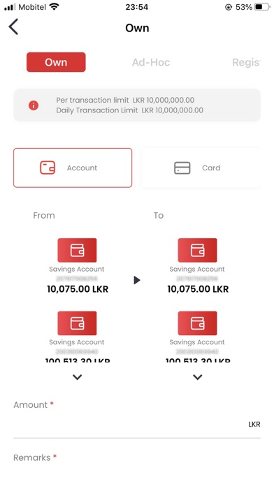 Pan Asia Bank Screenshot