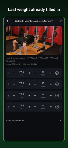 LiftWork: Gym Workout Log Screenshot 2 of 8