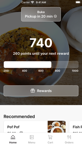 BUKA New York iPhone screenshot 1 - Food & Drink app