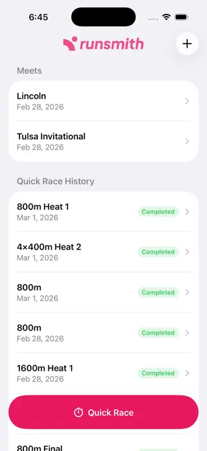 Runsmith Split Timer screenshot 1