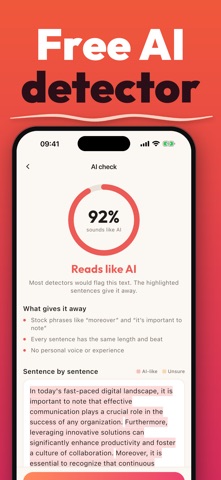 Naturi: AI Humanizer Screenshot 2 of 5
