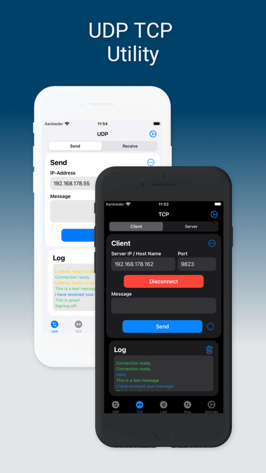 #1. UDP TCP Network Utility (iOS) De: Youri Berentsen
