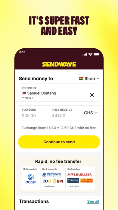 Sendwave - Send Money Screenshot