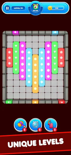 Slide Color Block Jam Puzzle screenshot 3