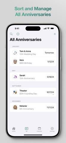 Anniversaries: Anniversary Appのおすすめ画像2