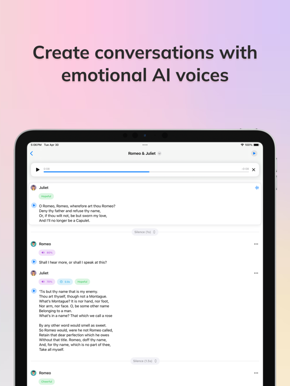 VoiceStudio AI iPad screenshot 2 - Photo & Video app