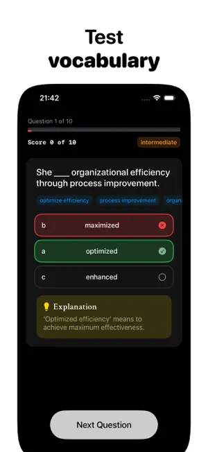 Learn words Fast - Vocabulary screenshot 3