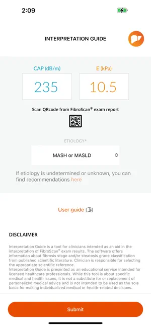 myFibroScan screenshot 2