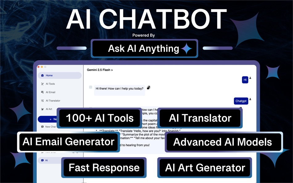 #1. ChatBot AI : Ask Anything . (macOS) By: Talha Fareed