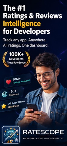 App Review Tracker - RateScope iPhone screenshot