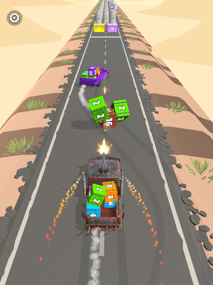 Car Rush Merge Cubes