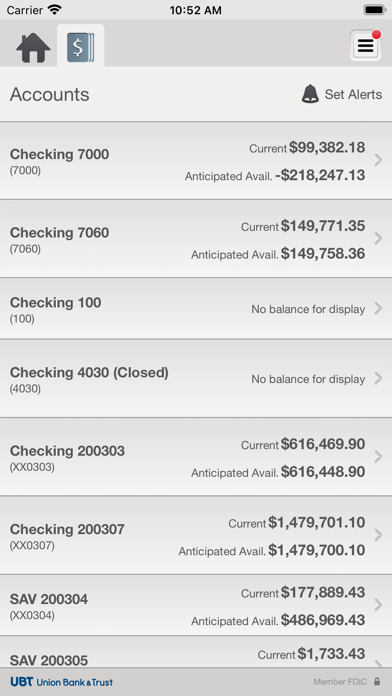 Union Bank & Trust Business Screenshot
