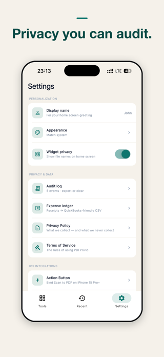 PDF Scanner & Editor: Privio Screenshot 5 of 5