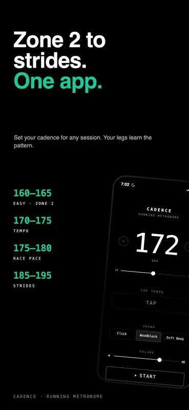Cadence Running Metronome screenshot 4 of 5